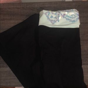 NWT bootcut pink leggings